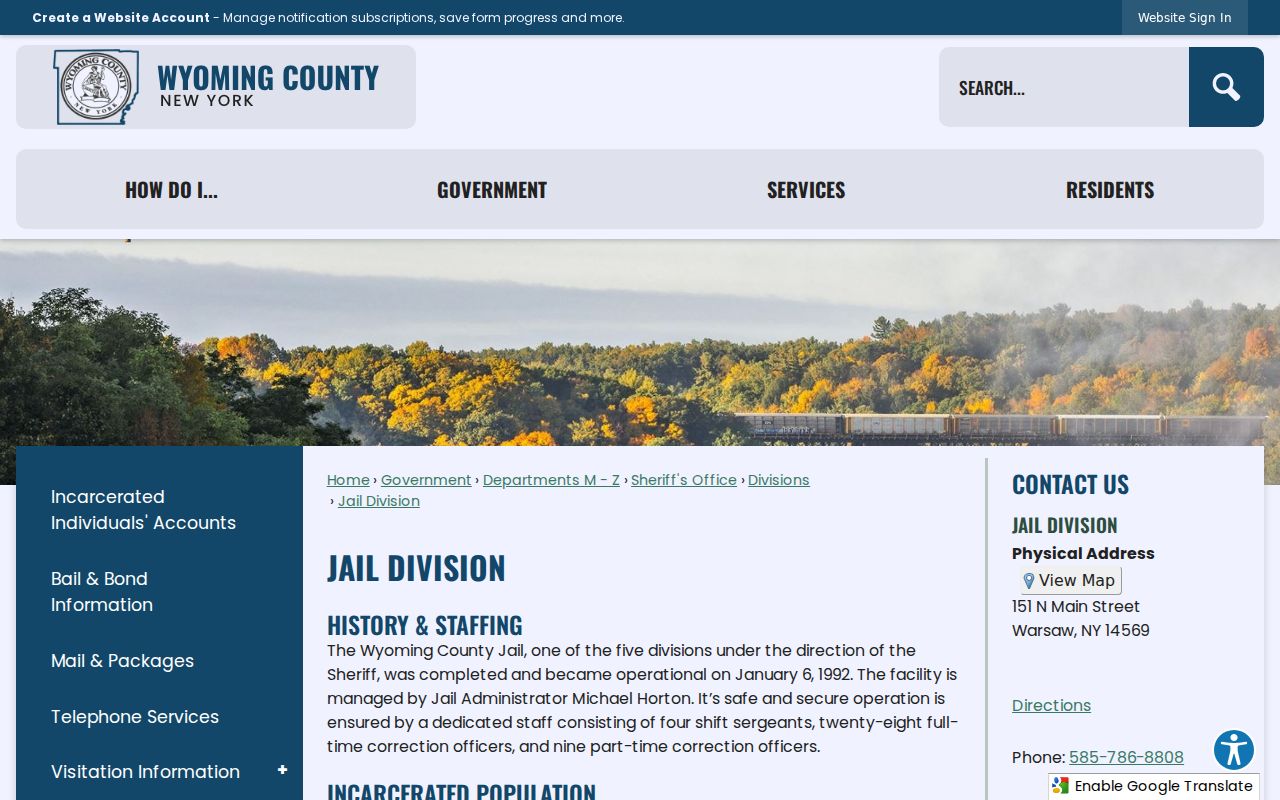 Wyoming County arrest records and county jail information